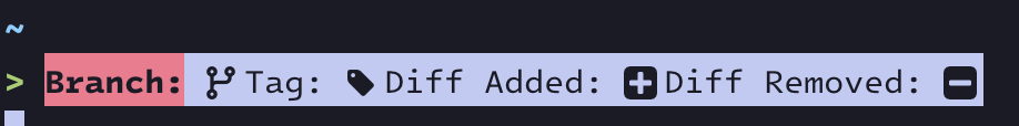 iTerm showing Nerd Font icons.